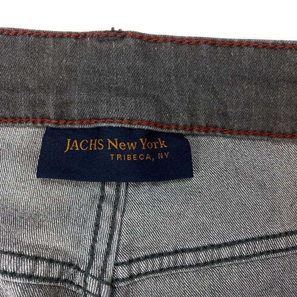 JACHS New York Jeans Mens 31x30 Gray Denim Mid Rise Stretch Slim Straight Fit - Picture 6 of 15